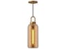Alora Mood Soji 1-Light Aged Gold Cylinder Mini Pendant