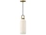 Alora Mood Soji 1-Light Aged Gold Cylinder Mini Pendant