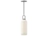 Alora Mood Soji 1-Light Brushed Nickel Cylinder Mini Pendant