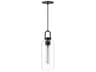 Alora Mood Soji 1-Light Matte Black Cylinder Mini Pendant
