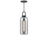 Alora Mood Soji 1-Light Matte Black Cylinder Mini Pendant