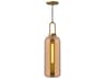 Alora Mood Soji 1-Light Aged Gold Cylinder Mini Pendant