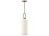 Alora Mood Soji 1-Light Aged Gold Cylinder Mini Pendant