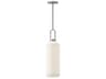 Alora Mood Soji 1-Light Brushed Nickel Cylinder Mini Pendant