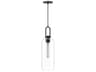 Alora Mood Soji 1-Light Matte Black Cylinder Mini Pendant
