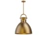 Alora Mood Waldo 1-Light Aged Gold Dome Pendant