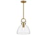 Alora Mood Waldo 1-Light Aged Gold Dome Mini Pendant
