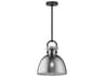 Alora Mood Waldo 1-Light Matte Black Dome Mini Pendant