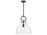 Alora Mood Waldo 1-Light Matte Black Dome Pendant