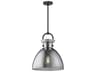 Alora Mood Waldo 1-Light Matte Black Dome Pendant