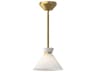 Alora Mood Halston 1-Light Brushed Gold Mini Pendant