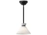 Alora Mood Halston 1-Light Matte Black Mini Pendant