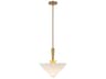 Alora Mood Bridgette 1-Light Brushed Gold Pendant
