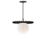 Alora Mood Plume 1-Light Matte Black Globe Pendant