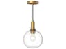 Alora Mood Castilla 1-Light Aged Gold Globe Mini Pendant
