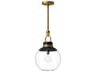 Alora Mood Copperfield 1-Light Aged Gold Globe Mini Pendant