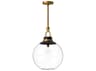 Alora Mood Copperfield 1-Light Aged Gold Globe Pendant