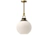 Alora Mood Copperfield 1-Light Aged Gold Globe Pendant