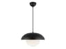 Alora Mood Rubio 1-Light Matte Black Globe Pendant