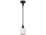 Alora Mood Hazel 1-Light Matte Black Mini Pendant