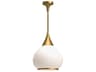 Alora Mood Hazel 1-Light Aged Gold Pendant