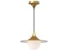 Alora Mood Fuji 1-Light Brushed Gold Pendant