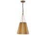 Alora Mood Plisse 1-Light Aged Gold Mini Pendant