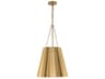 Alora Mood Plisse 1-Light Aged Gold Pendant