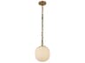 Alora Mood Cherise 1-Light Brushed Gold Mini Pendant
