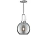 Alora Mood Soji 1-Light Brushed Nickel Globe Mini Pendant
