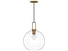 Alora Mood Soji 1-Light Aged Gold Globe Mini Pendant