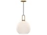 Alora Mood Soji 1-Light Aged Gold Globe Mini Pendant