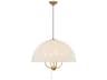 Alora Mood Crosby 4-Light Brushed Gold Dome Pendant