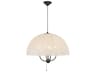 Alora Mood Crosby 4-Light Matte Black Dome Pendant