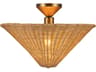 Alora Mood Bridgette 1-Light Brushed Gold Semi Flush Mount
