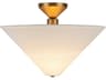 Alora Mood Bridgette 1-Light Brushed Gold Semi Flush Mount