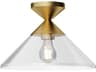 Alora Mood Mauer 1-Light Brushed Gold Semi Flush Mount
