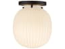 Alora Mood Cherise 1-Light Matte Black Flush Mount