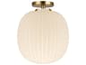 Alora Mood Cherise 1-Light Brushed Gold Semi Flush Mount