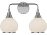 Alora Mood Hazel 2-Light Chrome Vanity Light