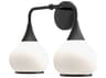 Alora Mood Hazel 2-Light Matte Black Vanity Light
