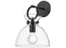 Alora Mood Waldo 1-Light Matte Black Wall Sconce