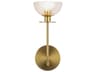 Alora Mood Sylvia 1-Light Brushed Gold Wall Sconce
