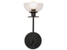 Alora Mood Sylvia 1-Light Matte Black Wall Sconce