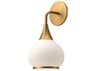 Alora Mood Hazel 1-Light Aged Gold Wall Sconce