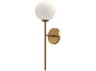 Alora Mood Cassia 1-Light Aged Gold Wall Sconce