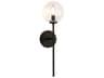 Alora Mood Cassia 1-Light Matte Black Wall Sconce