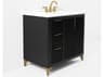 Ancerre Designs Turlington Black Oak 36" Vanity