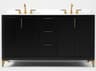 Ancerre Designs Turlington Black Oak 60" Vanity