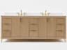 Ancerre Designs Turlington Oak 84" Vanity